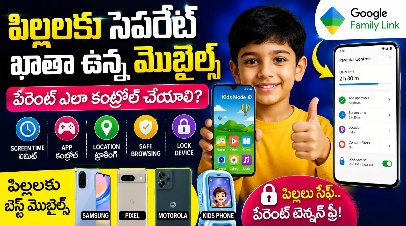 Kids Mode Child Account Parental Controls ఏమిటి?